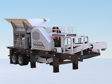 YDS tire type jaw crusher mobile crushing station